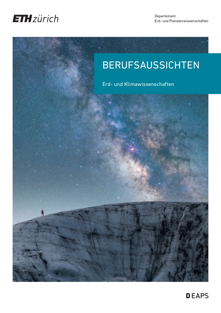 Enlarged view: Brochure: Berufsaussichten Erd- und Klimawissenschaften